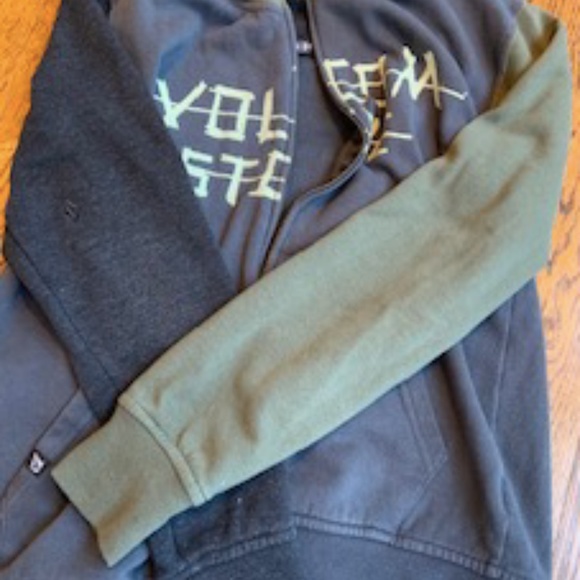 Volcom fear charcoal zip monster hoodie - Picture 7 of 8